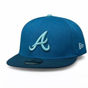 New Era 59FIFTY Atlanta Braves Fitted Hat Teal Aqua Rare Colorway Sz 7 1/4​